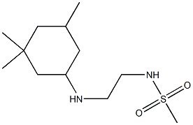 N-{2-[(3,3,5-trimethylcyclohexyl)amino]ethyl}methanesulfonamide,,结构式