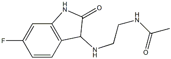 N-{2-[(6-fluoro-2-oxo-2,3-dihydro-1H-indol-3-yl)amino]ethyl}acetamide Structure