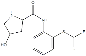  N-{2-[(difluoromethyl)sulfanyl]phenyl}-4-hydroxypyrrolidine-2-carboxamide