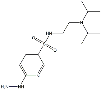 N-{2-[bis(propan-2-yl)amino]ethyl}-6-hydrazinylpyridine-3-sulfonamide Structure