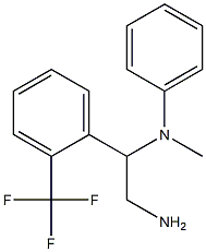 N-{2-amino-1-[2-(trifluoromethyl)phenyl]ethyl}-N-methylaniline Structure