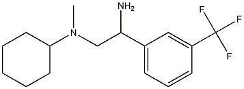 N-{2-amino-2-[3-(trifluoromethyl)phenyl]ethyl}-N-methylcyclohexanamine 化学構造式