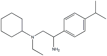 N-{2-amino-2-[4-(propan-2-yl)phenyl]ethyl}-N-ethylcyclohexanamine Structure