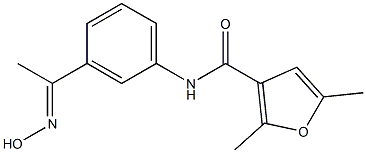 N-{3-[(1E)-N-hydroxyethanimidoyl]phenyl}-2,5-dimethyl-3-furamide Structure