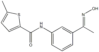 N-{3-[(1E)-N-hydroxyethanimidoyl]phenyl}-5-methylthiophene-2-carboxamide Structure