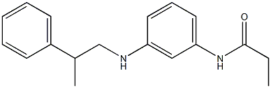 N-{3-[(2-phenylpropyl)amino]phenyl}propanamide