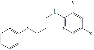 N-{3-[(3,5-dichloropyridin-2-yl)amino]propyl}-N-methylaniline Struktur