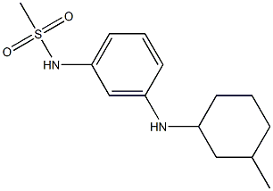 N-{3-[(3-methylcyclohexyl)amino]phenyl}methanesulfonamide Struktur