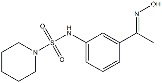 N-{3-[1-(hydroxyimino)ethyl]phenyl}piperidine-1-sulfonamide Structure