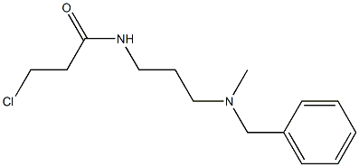 N-{3-[benzyl(methyl)amino]propyl}-3-chloropropanamide 化学構造式
