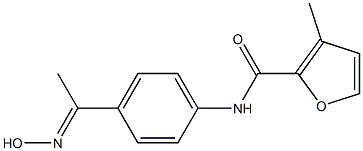 N-{4-[(1E)-N-hydroxyethanimidoyl]phenyl}-3-methyl-2-furamide Structure