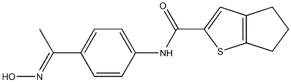 N-{4-[1-(hydroxyimino)ethyl]phenyl}-4H,5H,6H-cyclopenta[b]thiophene-2-carboxamide Structure