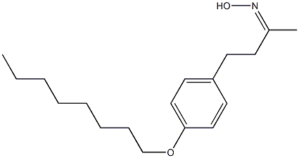 N-{4-[4-(octyloxy)phenyl]butan-2-ylidene}hydroxylamine,,结构式