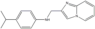 N-{imidazo[1,2-a]pyridin-2-ylmethyl}-4-(propan-2-yl)aniline Structure