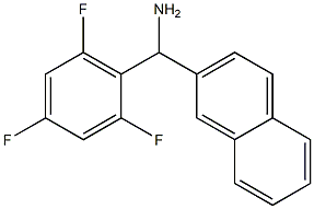 naphthalen-2-yl(2,4,6-trifluorophenyl)methanamine Struktur