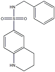 N-benzyl-1,2,3,4-tetrahydroquinoline-6-sulfonamide Struktur