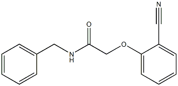 N-benzyl-2-(2-cyanophenoxy)acetamide 化学構造式