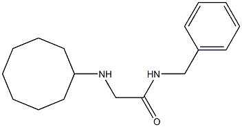 N-benzyl-2-(cyclooctylamino)acetamide 结构式