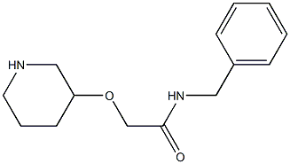 N-benzyl-2-(piperidin-3-yloxy)acetamide Struktur