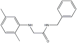 N-benzyl-2-[(2,5-dimethylphenyl)amino]acetamide Struktur