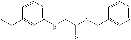 N-benzyl-2-[(3-ethylphenyl)amino]acetamide Struktur