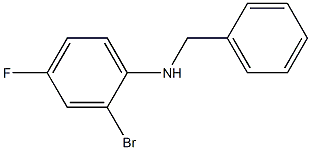 N-benzyl-2-bromo-4-fluoroaniline Struktur