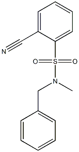 N-benzyl-2-cyano-N-methylbenzenesulfonamide 化学構造式