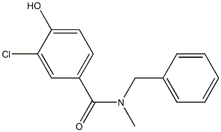 N-benzyl-3-chloro-4-hydroxy-N-methylbenzamide Struktur