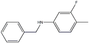 N-benzyl-3-fluoro-4-methylaniline Struktur