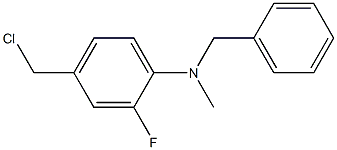 N-benzyl-4-(chloromethyl)-2-fluoro-N-methylaniline Struktur