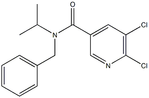 N-benzyl-5,6-dichloro-N-(propan-2-yl)pyridine-3-carboxamide Struktur