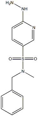 N-benzyl-6-hydrazinyl-N-methylpyridine-3-sulfonamide Structure