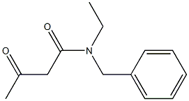 N-benzyl-N-ethyl-3-oxobutanamide 化学構造式