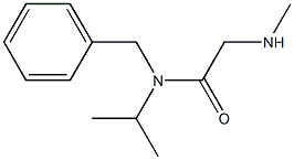 N-benzyl-N-isopropyl-2-(methylamino)acetamide Structure
