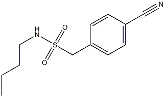 N-butyl(4-cyanophenyl)methanesulfonamide Structure