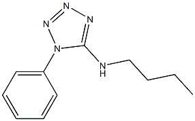 N-butyl-1-phenyl-1H-1,2,3,4-tetrazol-5-amine 结构式
