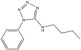 N-butyl-1-phenyl-1H-1,2,3,4-tetrazol-5-amine 化学構造式