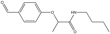 N-butyl-2-(4-formylphenoxy)propanamide 结构式