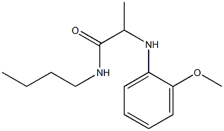 N-butyl-2-[(2-methoxyphenyl)amino]propanamide Struktur