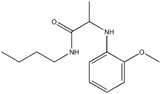 N-butyl-2-[(2-methoxyphenyl)amino]propanamide Structure