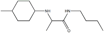 N-butyl-2-[(4-methylcyclohexyl)amino]propanamide 化学構造式