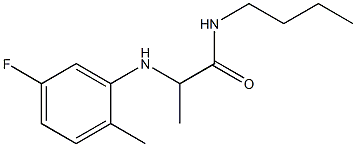 N-butyl-2-[(5-fluoro-2-methylphenyl)amino]propanamide Structure