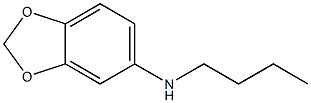 N-ブチル-1,3-ベンゾジオキソール-5-アミン 化学構造式