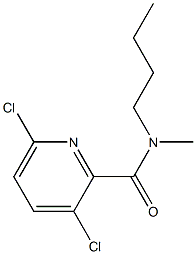 N-butyl-3,6-dichloro-N-methylpyridine-2-carboxamide Structure