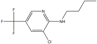N-butyl-3-chloro-5-(trifluoromethyl)pyridin-2-amine 化学構造式