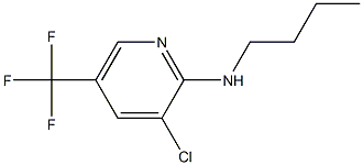 N-butyl-3-chloro-5-(trifluoromethyl)pyridin-2-amine,,结构式