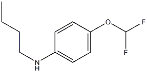 N-butyl-4-(difluoromethoxy)aniline 化学構造式