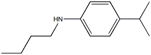 N-butyl-4-(propan-2-yl)aniline 化学構造式