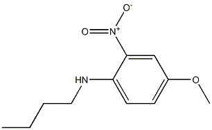 N-butyl-4-methoxy-2-nitroaniline 化学構造式