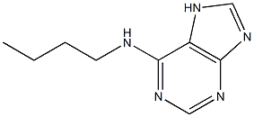 N-butyl-7H-purin-6-amine 化学構造式